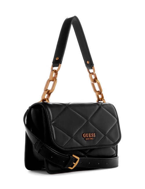 Guess Cilian Top Handle Flap, Black product photo View 03 L
