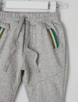 Teeny Weeny Transeasonal Track Pant, Grey Marle product photo View 02 S