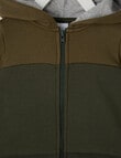 Teeny Weeny Transeasonal Zip Through Hoodie, Green product photo View 03 S
