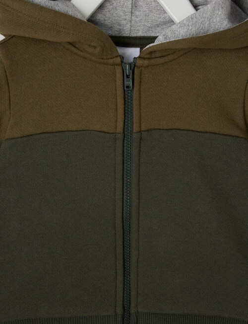 Teeny Weeny Transeasonal Zip Through Hoodie, Green product photo View 03 L