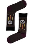 Mitch Dowd Dapper Panda Crew Sock, Dark Grey product photo View 02 S