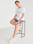 Superfit Oversize Tee, Graphic White product photo View 03 S