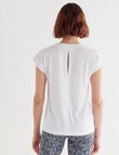 Superfit Extended Sleeve Modal Tee, White product photo View 02 S