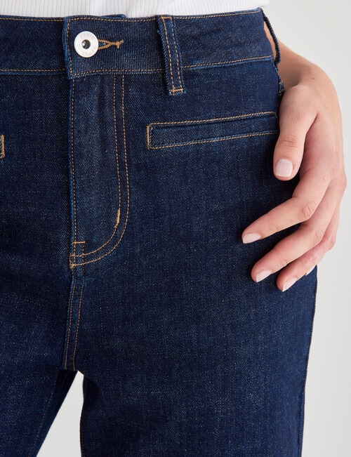 Denim Republic High Rise Welt Pocket Jean, Rinse - Jeans