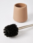 Salt&Pepper Lyon Toilet Brush Holder, Sand product photo View 02 S
