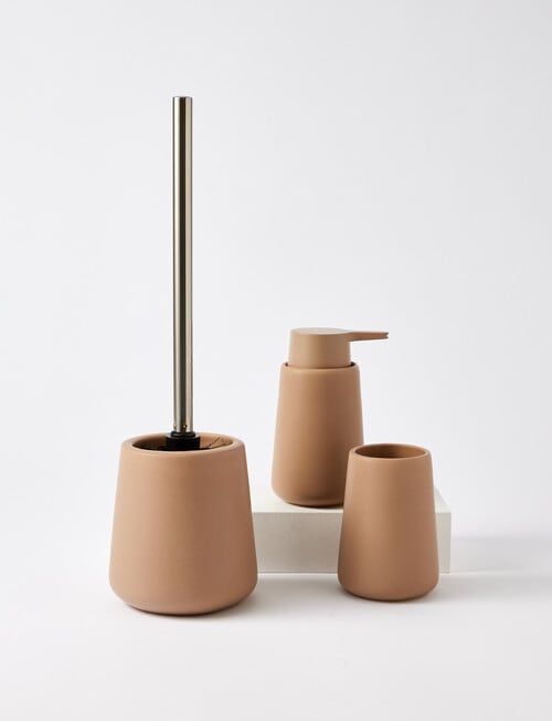 Salt&Pepper Lyon Toilet Brush Holder, Sand product photo View 03 L