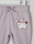 Teeny Weeny Bunny Transeasonal Track Pant, Lilac product photo View 02 S