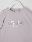 Teeny Weeny Be Brave Long Sleeve Tee, Lilac product photo View 02 S