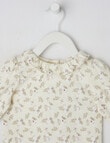 Teeny Weeny Floral Long Sleeve Tee, Creme product photo View 02 S