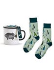 TWO'S COMPANY Gone Fishing Mug & Socks Set product photo View 02 S
