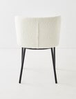 LUCA Avril Dining Chair, Boucle, White product photo View 02 S