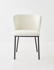LUCA Avril Dining Chair, Boucle, White product photo View 03 S