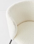 LUCA Avril Dining Chair, Boucle, White product photo View 04 S
