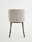 LUCA Avril Dining Chair, Boucle, Grey product photo View 03 S