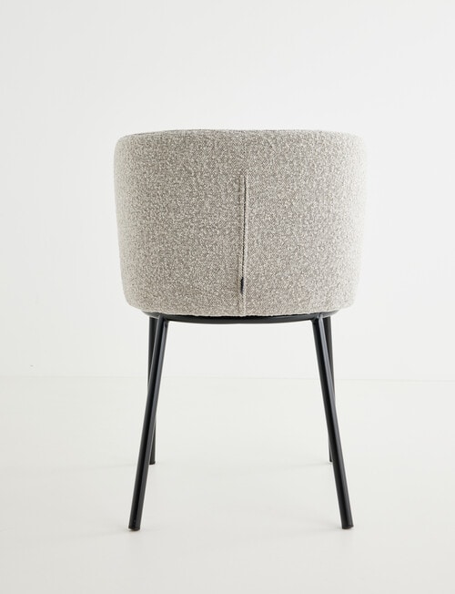 LUCA Avril Dining Chair, Boucle, Grey product photo View 03 L