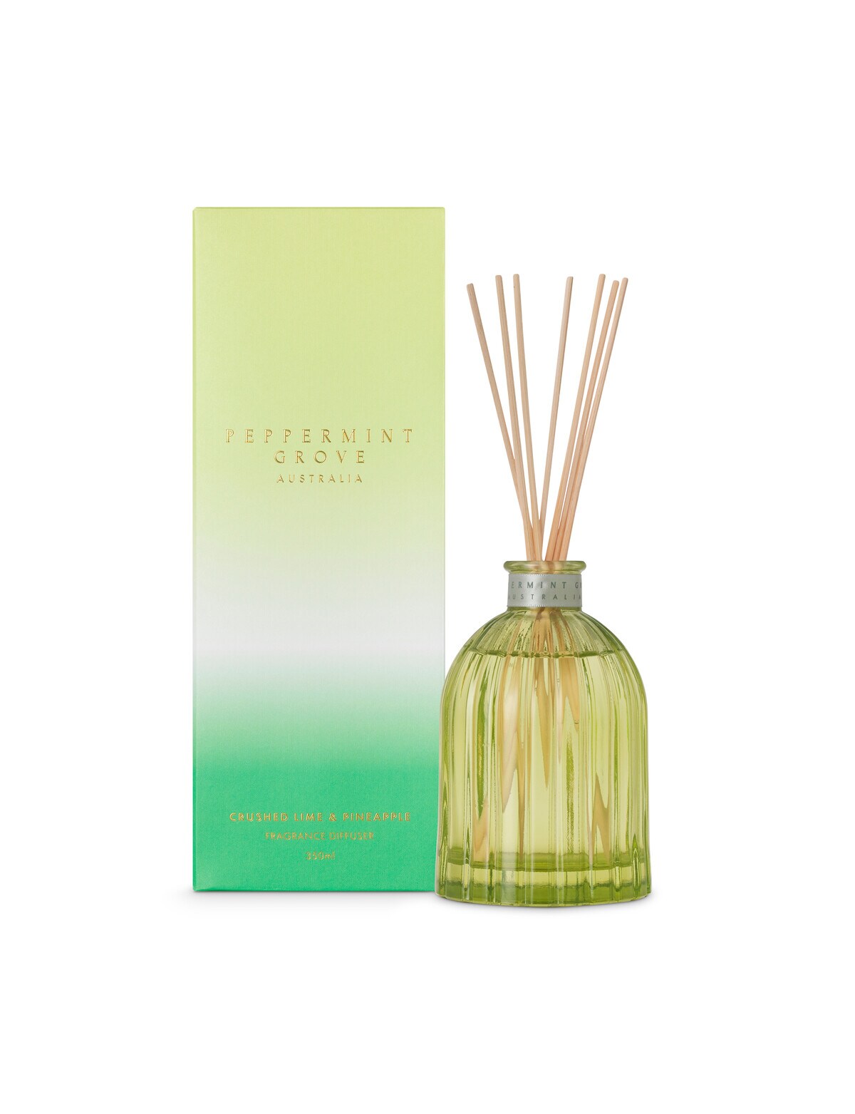 Peppermint Grove Limited Edition Diffuser 350ml Crushed Lime & Pineapple Candles & Home Fragrance