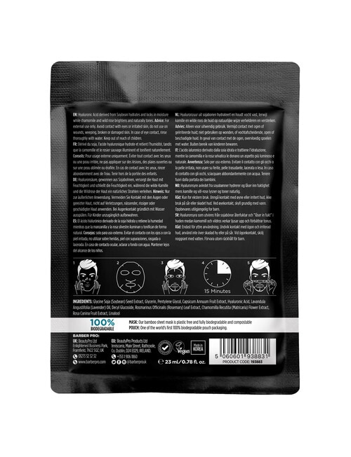 Barber Pro Hydrating Face Mask, Hyaluronic Acid product photo View 02 L