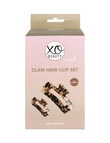 xoBeauty Claw Hair Clip Set, Nude Tortoiseshell product photo View 02 S