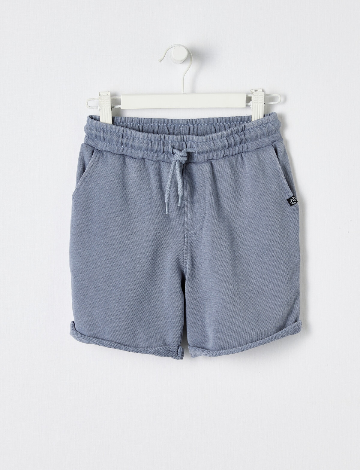 Mac & Ellie Garment Dye Knit Short, Smoke - Shorts