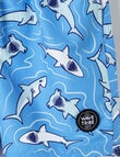 Wavetribe Shark Swim Short, Mid Blue product photo View 03 S