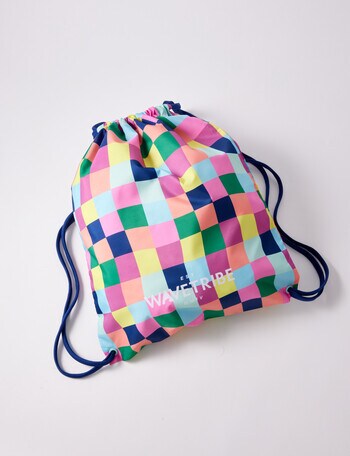 Wavetribe Checkerboard Swim Bag, Blue product photo