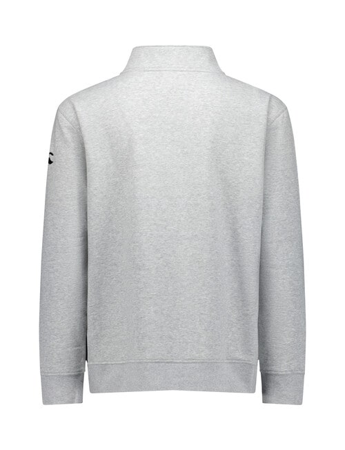 Canterbury Quarter Zip Crew Sweatshirt, Grey Marle product photo View 03 L