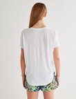 Whistle Sleep Relaxed Tee, White product photo View 02 S