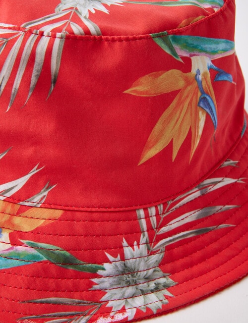 Gasoline Paradise Reversible Bucket Hat, Red product photo View 02 L