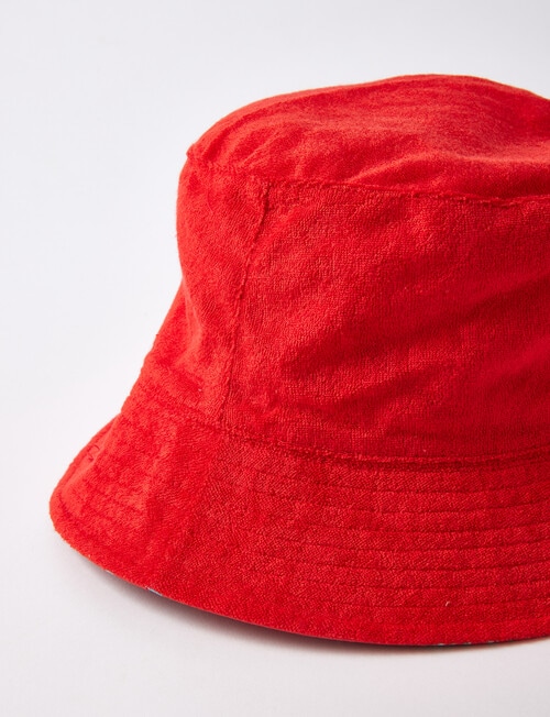 Gasoline Paradise Reversible Bucket Hat, Red product photo View 03 L