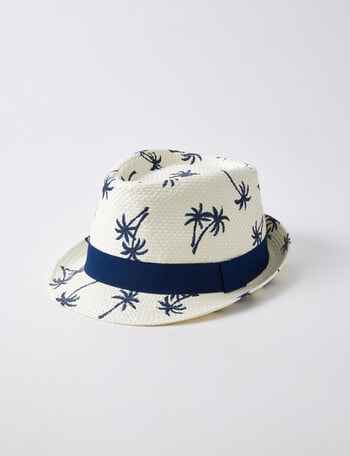 L+L Palms Trilby Hat, Navy product photo