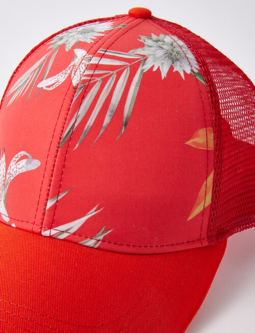 Gasoline Paradise Trucker Cap, Red product photo View 02 L