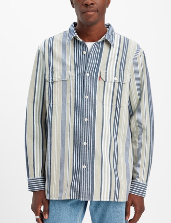 Levis Jackson Worker Shirt, Mt Quincy Stripe product photo
