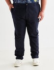 Gasoline Linen Pants, Blue product photo