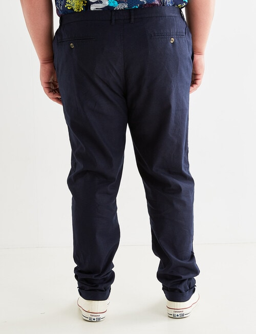 Gasoline Linen Pants, Blue product photo View 02 L