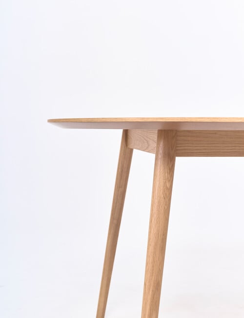 LUCA Furniture Amalfi Dining Table 1.2m, Natural product photo View 05 L