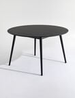 LUCA Furniture Amalfi Dining Table 1.2m, Black product photo