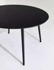 LUCA Furniture Amalfi Dining Table 1.2m, Black product photo View 03 S