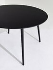 LUCA Furniture Amalfi Dining Table 1.2m, Black product photo View 03 S