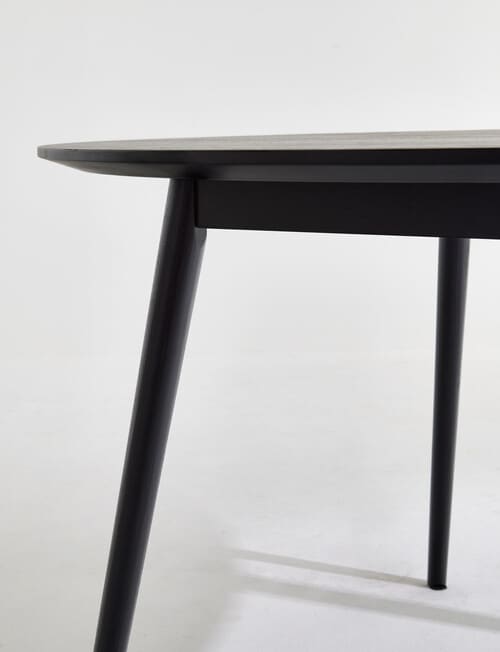 LUCA Furniture Amalfi Dining Table 1.2m, Black product photo View 04 L