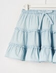 Mac & Ellie Tiered Skirt, Chambray product photo View 02 S