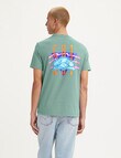 Levis Vintage Fit 501 Logo Graphic Tee, Green product photo View 02 S