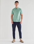 Gasoline Ditsy Geometric Shirt, Green product photo View 03 S