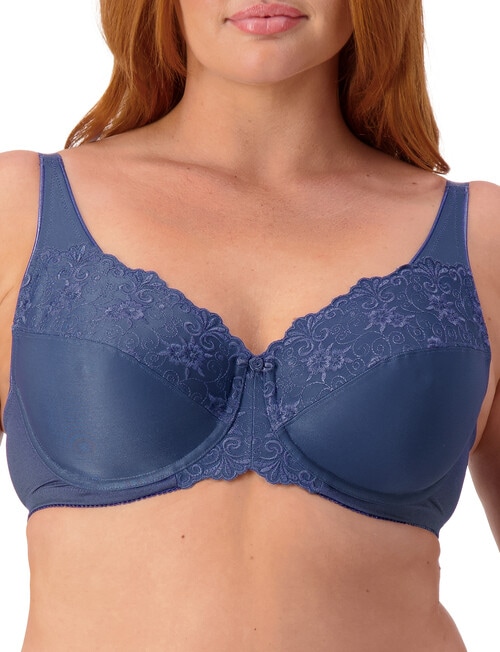 Triumph Minimiser Bra, 2-Pack, Pearl Grey & Indigo, D-G product photo View 02 L