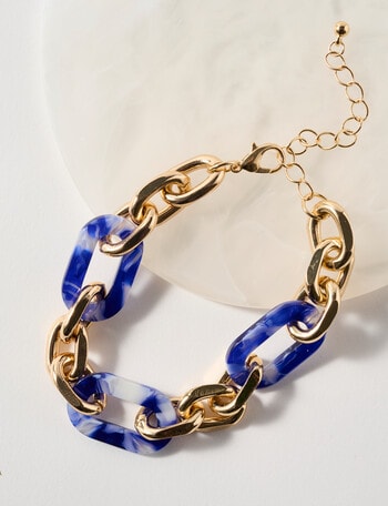 Whistle Accessories Link Bracelet, Sapphire Tortoise product photo