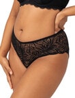 Triumph Essential Lace Maxi Brief, Black, 10-18 product photo View 03 S