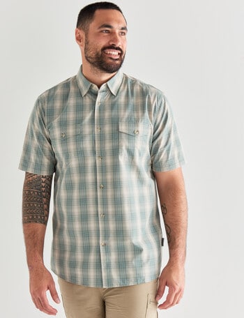 Kauri Trail Short Sleeve Cooper Shirt, Stone product photo