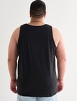 Gasoline King Size Slub Singlet, Black product photo View 02 S