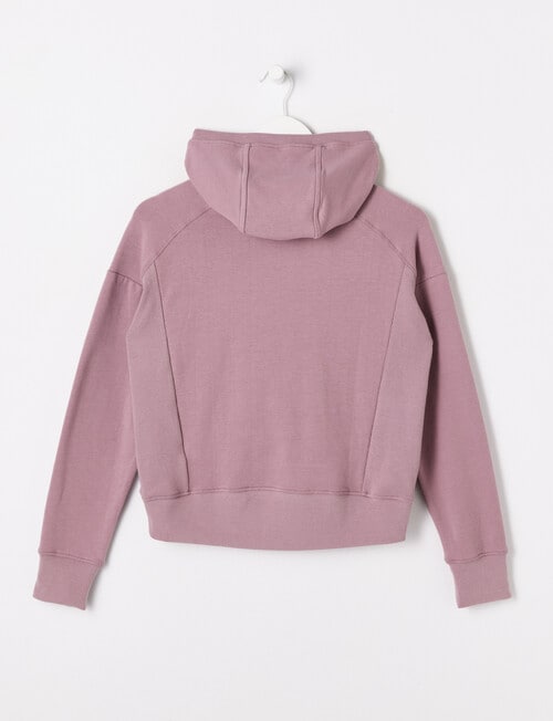 SUPERFIT GIRL Relax Pull-On Hoodie, Grape product photo View 02 L