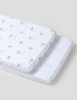 Teeny Weeny Co-Sleeper Fitted Sheet, 2-Pack, Little Dreamer product photo View 02 S