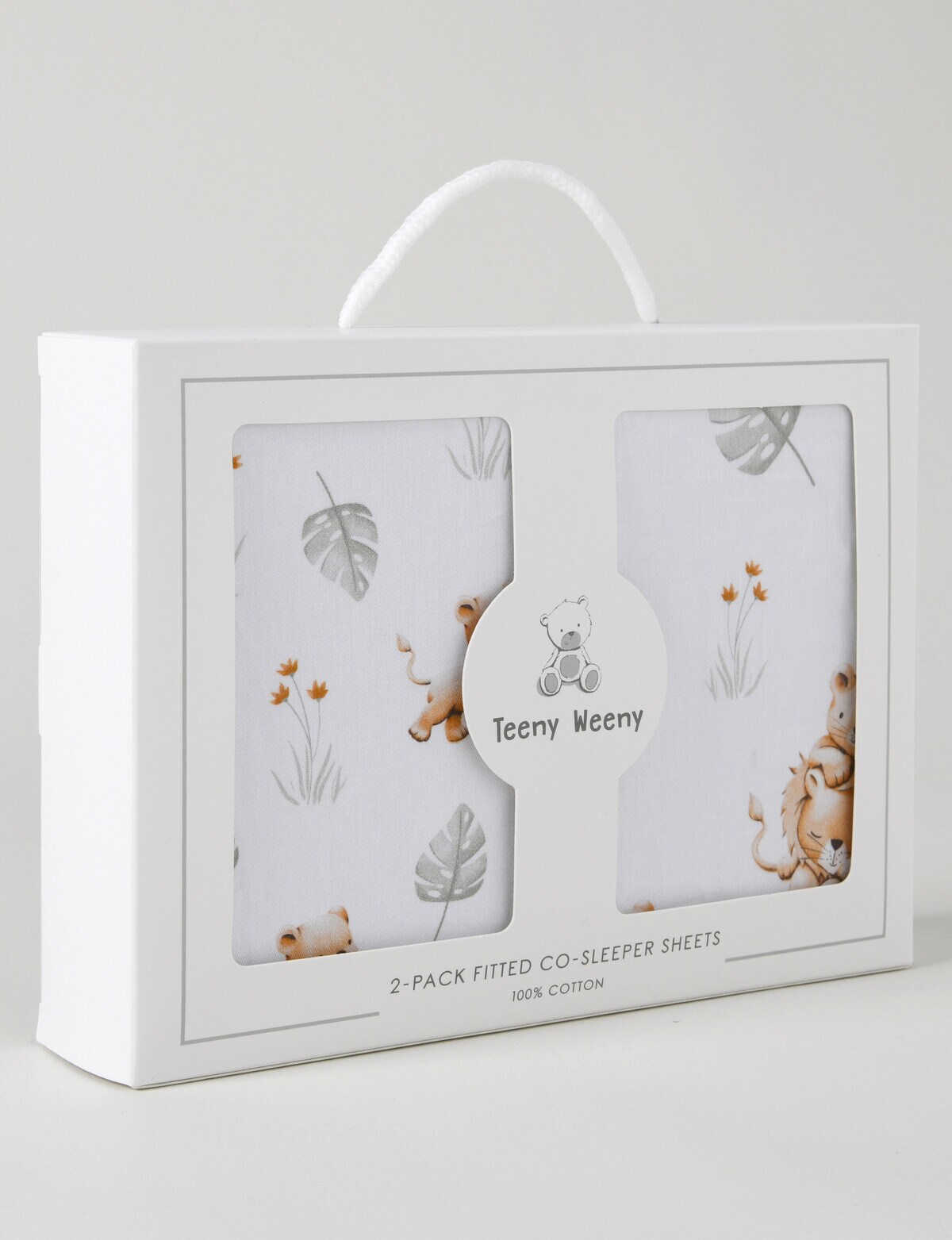 Teeny Weeny CoSleeper Fitted Sheet, 2Pack, Little Lion Baby Manchester